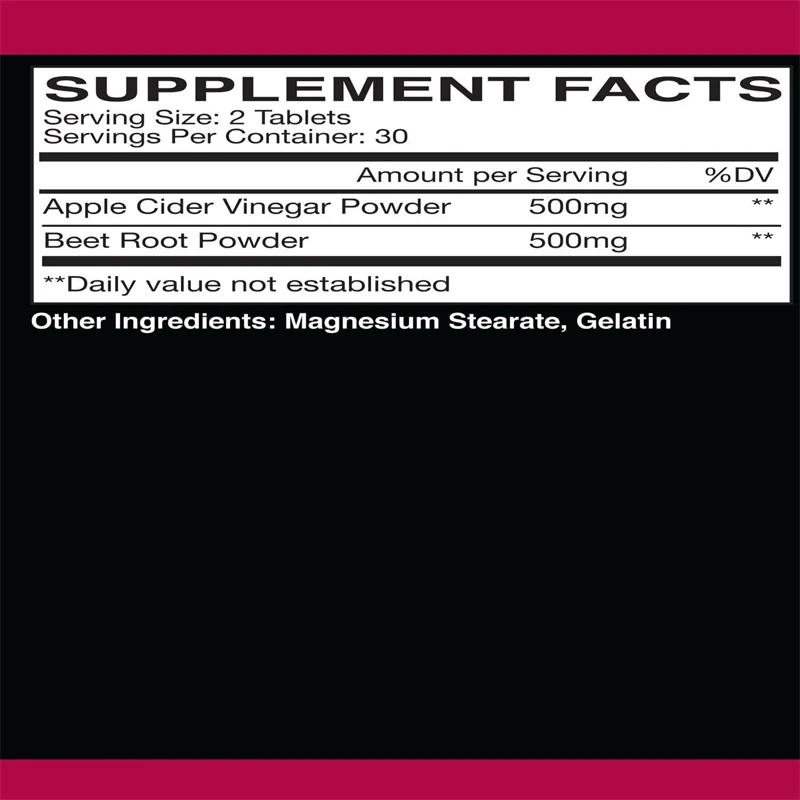 Apple Cider Vinegar+beetroot C - Apple Cider Vinegar Pill review and price