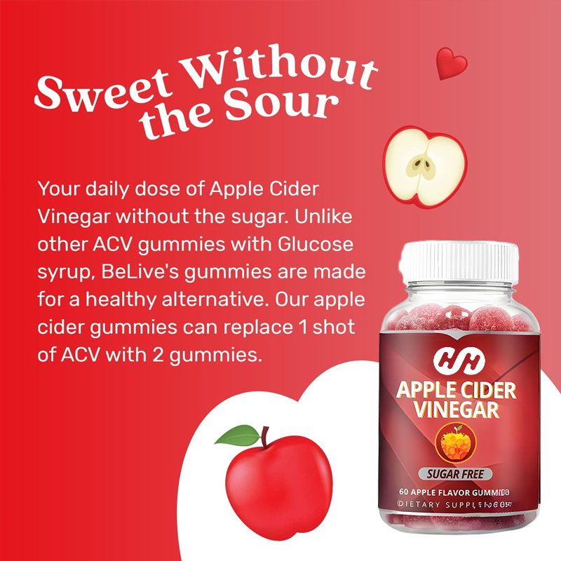 60 Apple Cider Vinegar Gummies - Apple Cider Vinegar Pill review and price