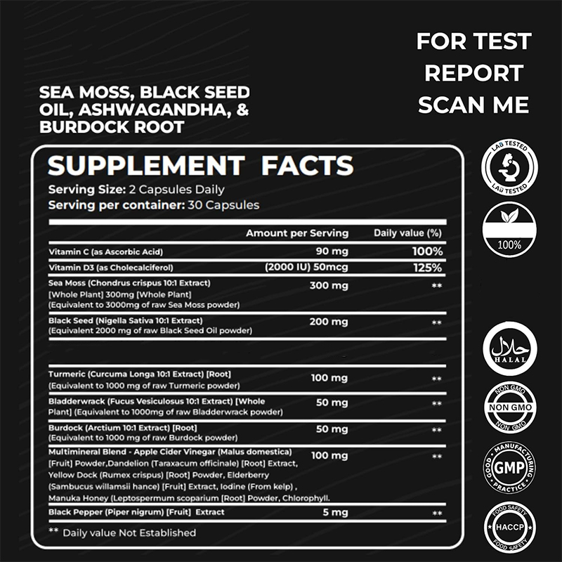 Seaweed mixed with black seed  - Apple Cider Vinegar Pill review and price